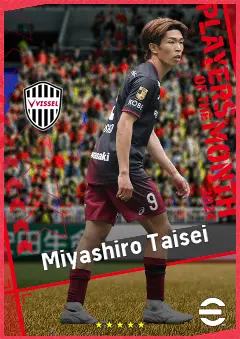 Miyashiro Taisei eFootball 2026 player card, 90 OVR CMF