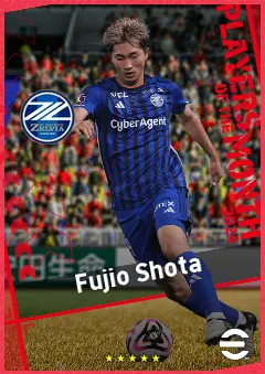 Fujio Shota eFootball 2026 player card, 89 OVR SS
