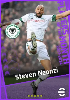 Steven Nzonzi eFootball 2026 player card, 92 OVR DMF