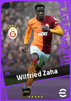 Wilfried Zaha eFootball 2026 player card, 92 OVR LWF