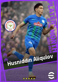 Husniddin Aliqulov eFootball 2026 player card, 90 OVR CB