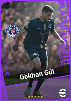 Gökhan Gül eFootball 2026 player card, 87 OVR DMF