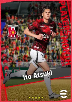 Ito Atsuki eFootball 2026 player card, 91 OVR CMF