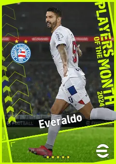 Everaldo eFootball 2026 player card, 90 OVR CF