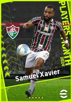 Samuel Xavier eFootball 2026 player card, 91 OVR RB