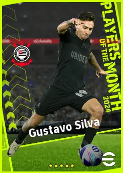 Gustavo Silva eFootball 2026 player card, 90 OVR RWF