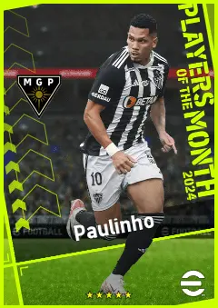 Paulinho eFootball 2026 player card, 93 OVR CF