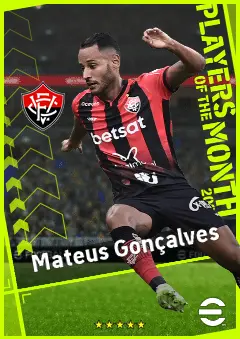 Mateus Gonçalves eFootball 2026 player card, 89 OVR LMF