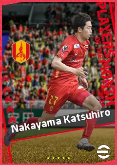 Nakayama Katsuhiro eFootball 2026 player card, 88 OVR RMF