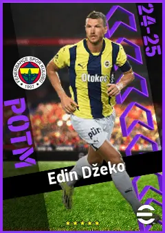 Edin Džeko eFootball 2026 player card, 93 OVR CF