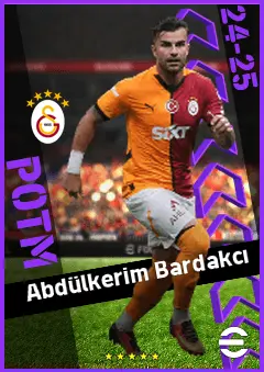 Abdülkerim Bardakcı eFootball 2026 player card, 91 OVR CB