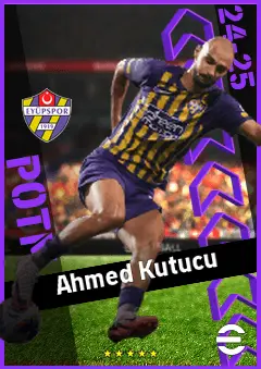Ahmed Kutucu eFootball 2026 player card, 90 OVR LMF