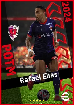 Rafael Elias eFootball 2026 player card, 90 OVR CF