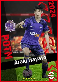 Araki Hayato eFootball 2026 player card, 90 OVR CB