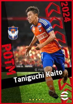 Taniguchi Kaito eFootball 2026 player card, 89 OVR LMF