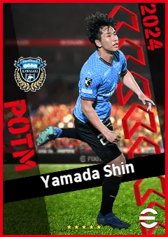 Yamada Shin eFootball 2026 player card, 89 OVR CF