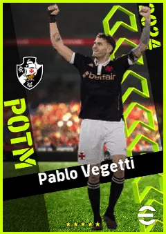 Pablo Vegetti eFootball 2026 player card, 91 OVR CF