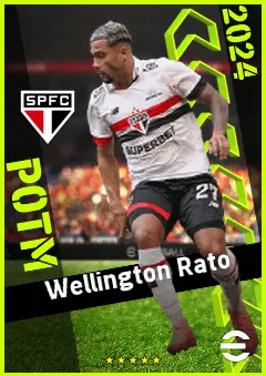Wellington Rato eFootball 2026 player card, 90 OVR RMF