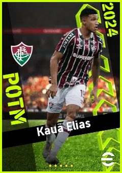 Kauã Elias eFootball 2026 player card, 89 OVR CF