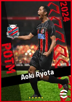 Aoki Ryota eFootball 2026 player card, 88 OVR AMF