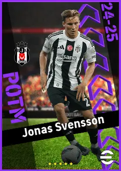 Jonas Svensson eFootball 2026 player card, 90 OVR RB
