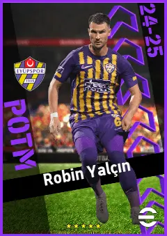 Robin Yalçın eFootball 2026 player card, 89 OVR CB