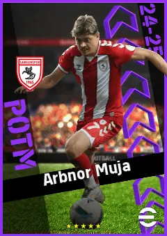 Arbnor Muja eFootball 2026 player card, 89 OVR LMF