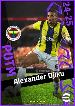 Alexander Djiku eFootball 2026 player card, 91 OVR CB