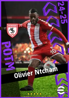 Olivier Ntcham eFootball 2026 player card, 90 OVR AMF