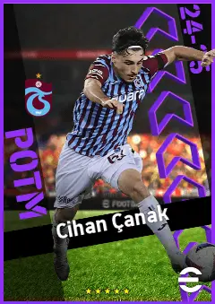 Cihan Çanak eFootball 2026 player card, 91 OVR RMF