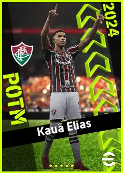 Kauã Elias eFootball 2026 player card, 91 OVR CF