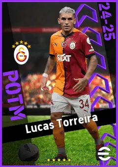 Lucas Torreira eFootball 2026 player card, 93 OVR DMF