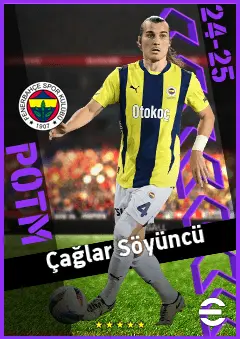 Çağlar Söyüncü eFootball 2026 player card, 93 OVR CB