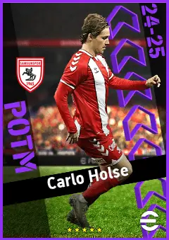 Carlo Holse eFootball 2026 player card, 91 OVR AMF