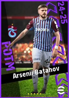 Arsenii Batahov eFootball 2026 player card, 90 OVR CB
