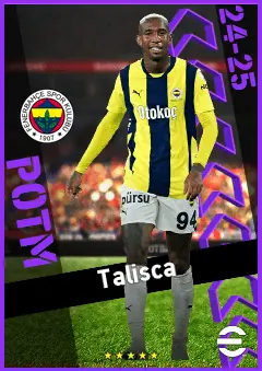 Talisca eFootball 2026 player card, 93 OVR CF