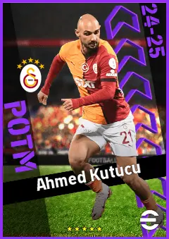 Ahmed Kutucu eFootball 2026 player card, 91 OVR CF