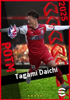 Tagami Daichi eFootball 2026 player card, 90 OVR CB