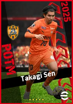 Takagi Sen eFootball 2026 player card, 88 OVR RB