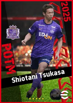 Shiotani Tsukasa eFootball 2026 player card, 90 OVR CB