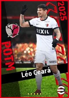 Léo Ceará eFootball 2026 player card, 91 OVR CF