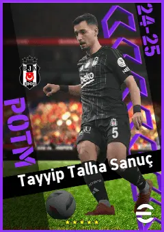 Tayyip Talha Sanuç eFootball 2026 player card, 91 OVR RB