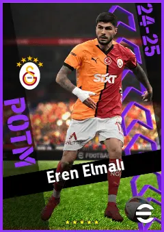Eren Elmalı eFootball 2026 player card, 91 OVR LB