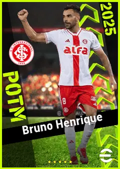 Bruno Henrique eFootball 2026 player card, 93 OVR DMF