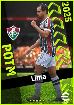 Lima eFootball 2026 player card, 91 OVR AMF