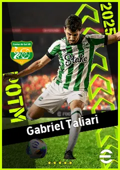 Gabriel Taliari eFootball 2026 player card, 90 OVR CF