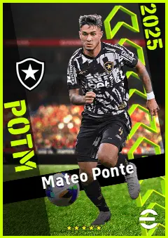 Mateo Ponte eFootball 2026 player card, 91 OVR RB