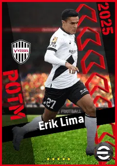 Erik Lima eFootball 2026 player card, 90 OVR LWF