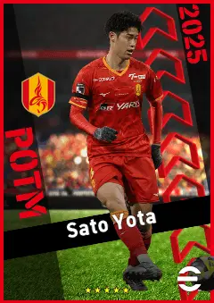 Sato Yota eFootball 2026 player card, 90 OVR CB