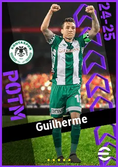 Guilherme eFootball 2026 player card, 91 OVR LB
